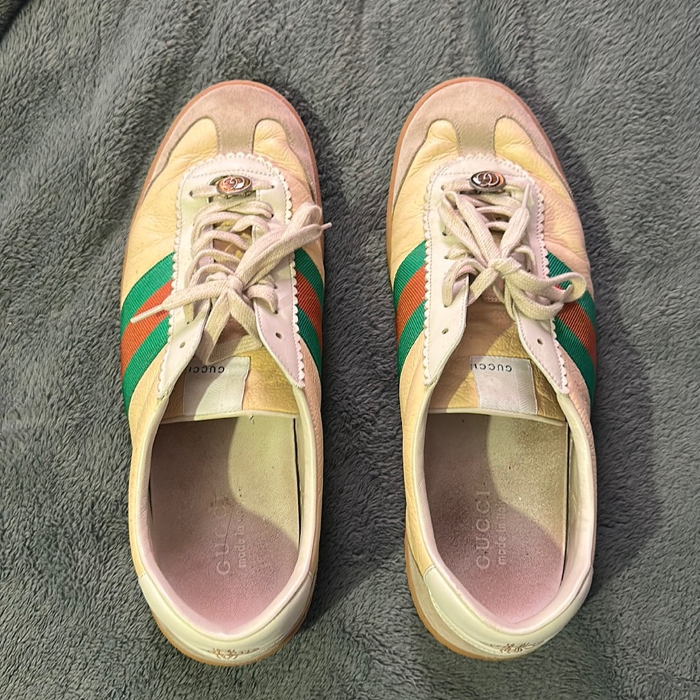 Authentic Gucci Oatmeal G74 Sneakers